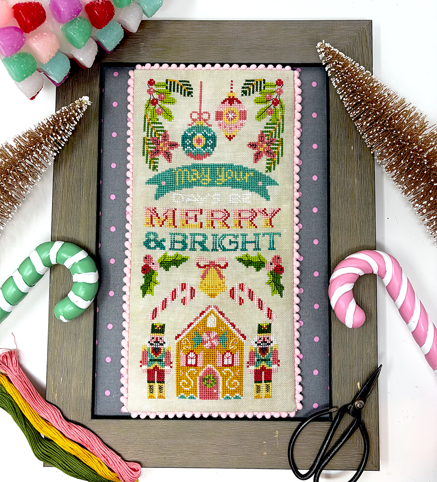Bright Bell Pull - Modern Cross Stitch PDF