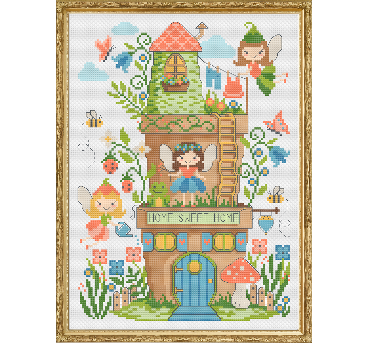 Fairy Garden Cross Stitch Pattern