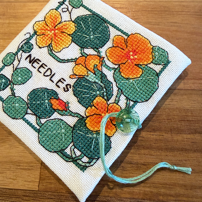 Nasturtiums & Needles Set - Modern Cross Stitch Pattern PDF