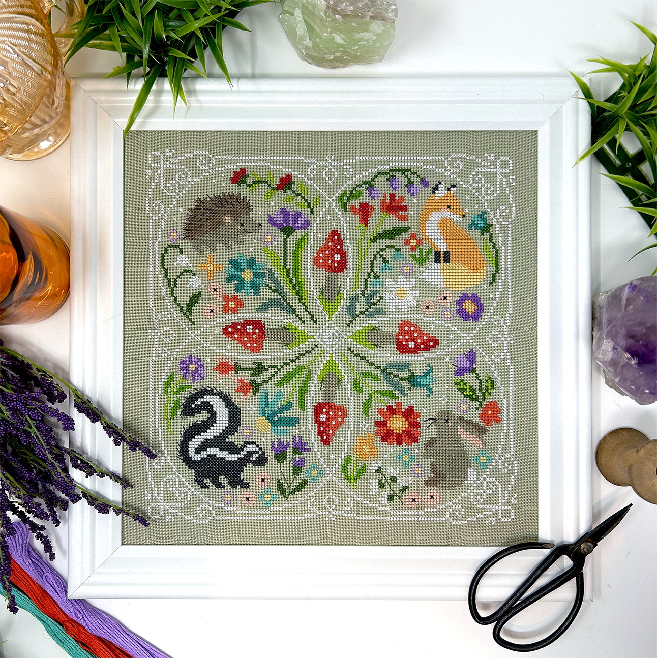 Forest Friends - Modern Cross Stitch Pattern PDF