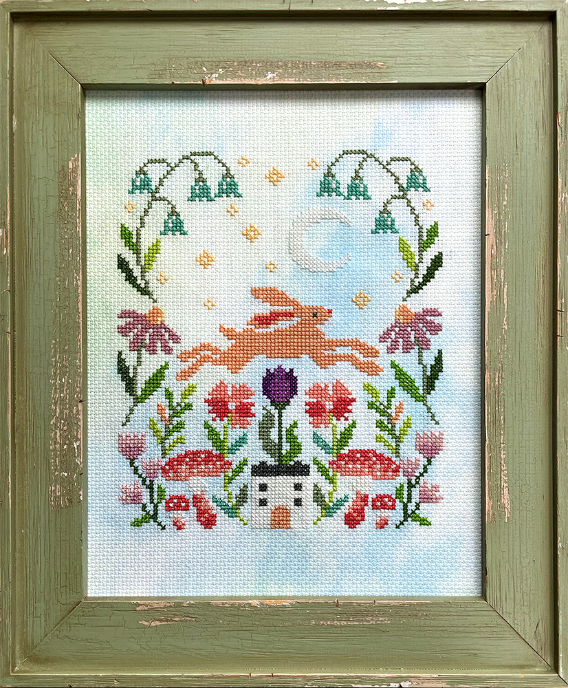 The Garden Hare Cross Stitch Pattern PDF