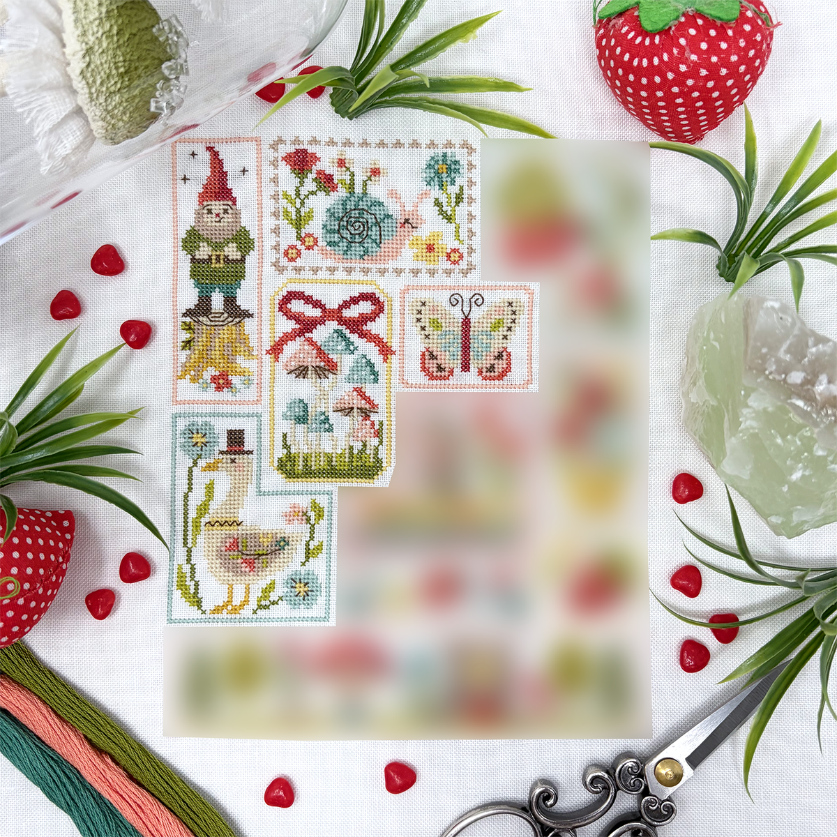 2026 Summer SAL: Garden Party – Tiny Modernist Cross Stitch