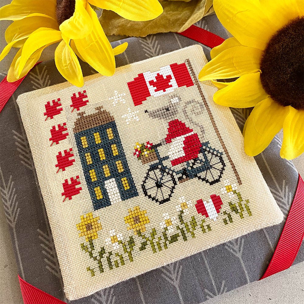 Mouse's 4th of July Ride - Modern Cross Stitch Pattern PDF