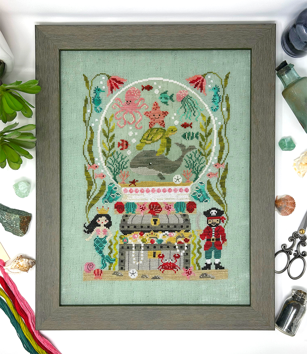 2023 Summer SAL: Ocean Pearl Cross Stitch Pattern