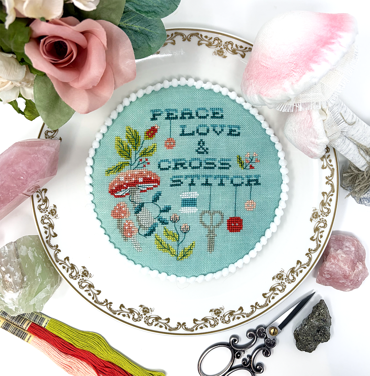 Peace Love & Cross Stitch - Modern Cross Stitch PDF