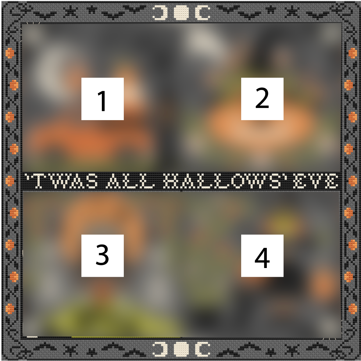 2023 Halloween SAL: All Hallows' Eve Cross Stitch Pattern