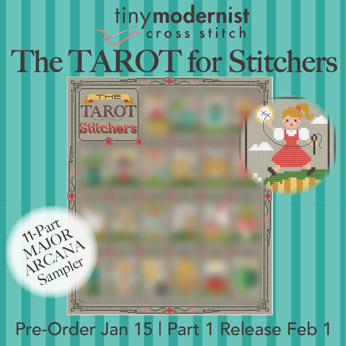 2024 Yearlong SAL: The Tarot for Stitchers Cross Stitch Pattern
