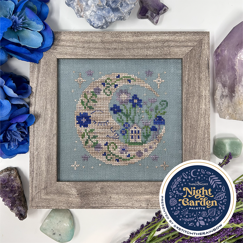 Twilight Moon - Modern Cross Stitch Pattern PDF