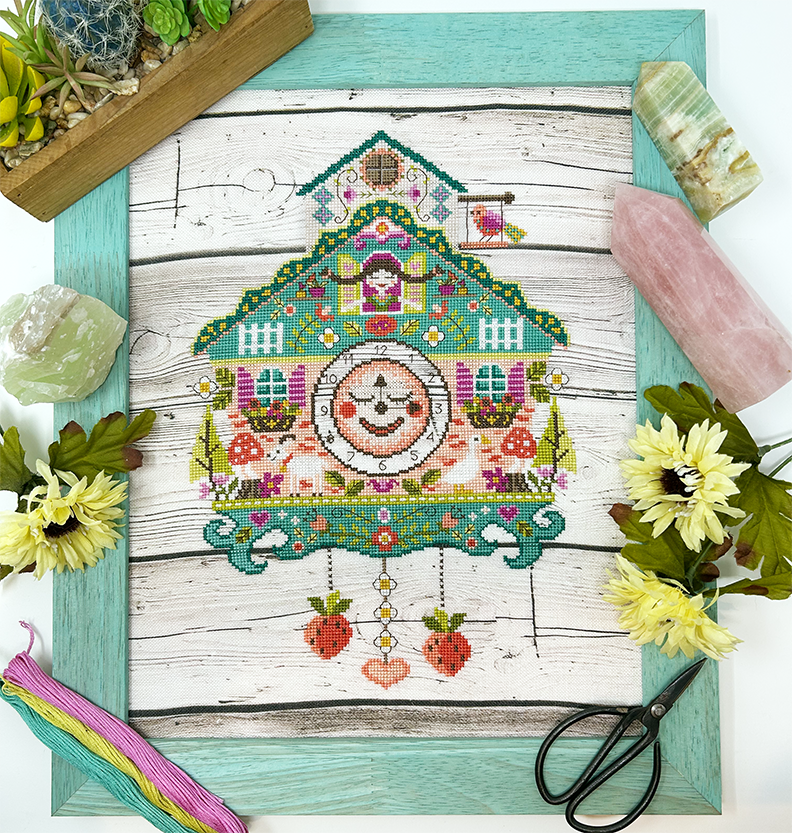 2025 Summer SAL: The Summer Cuckoo Clock Cross Stitch Pattern