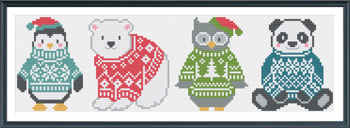 FairIsle Friends Cross Stitch PDF Instant Download