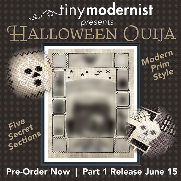 Black and white Halloween motifs