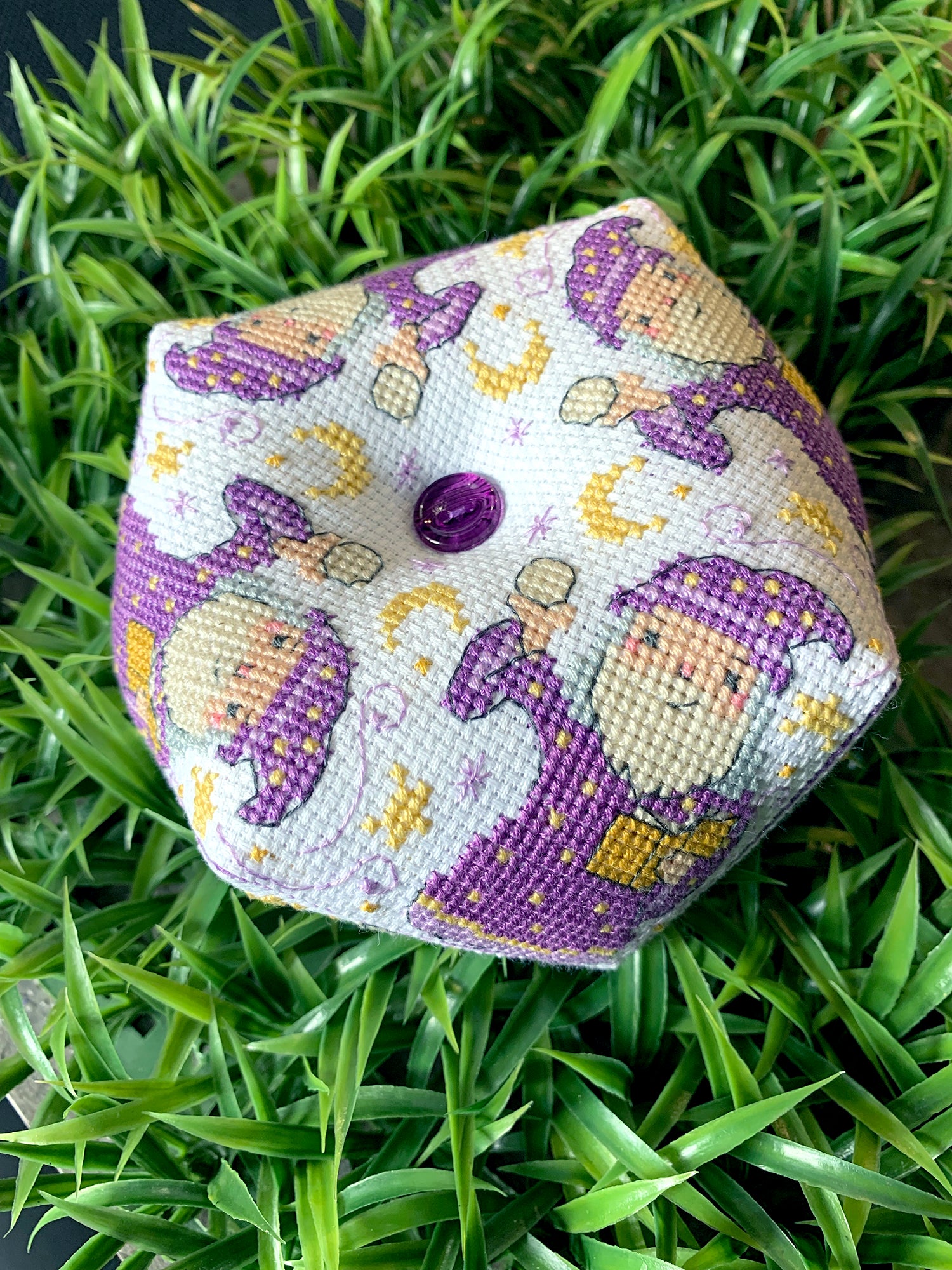 Purple wizard with crystal ball