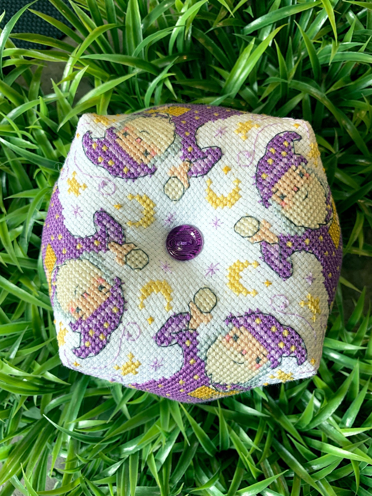 Purple wizard with crystal ball