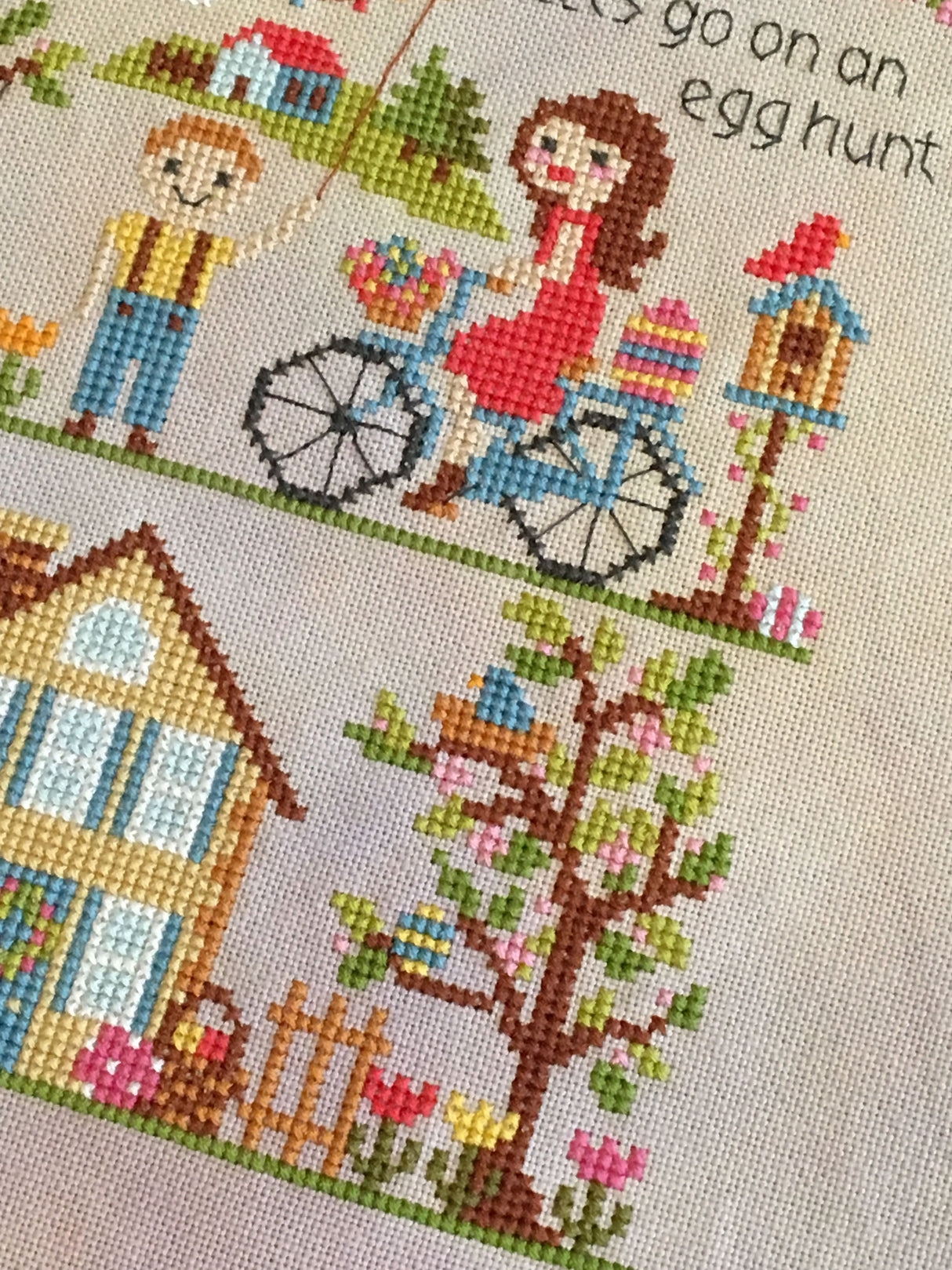 Modern Cross Stitch - Let's Go on an Egg Hunt! Easter Cross Stitch Pattern