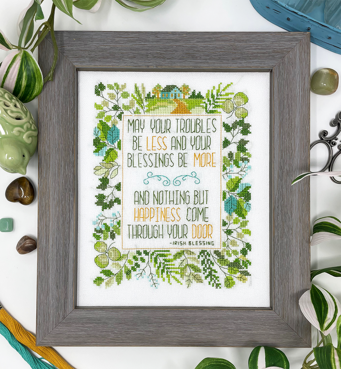 Ein irischer Segen - Kreuzstichmuster PDF