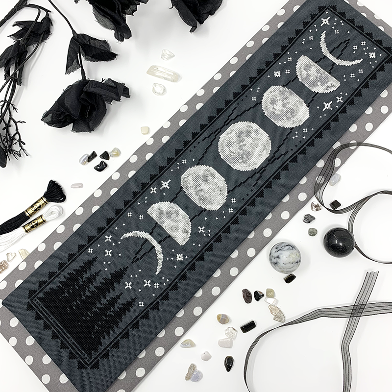 Moon phases and black forest