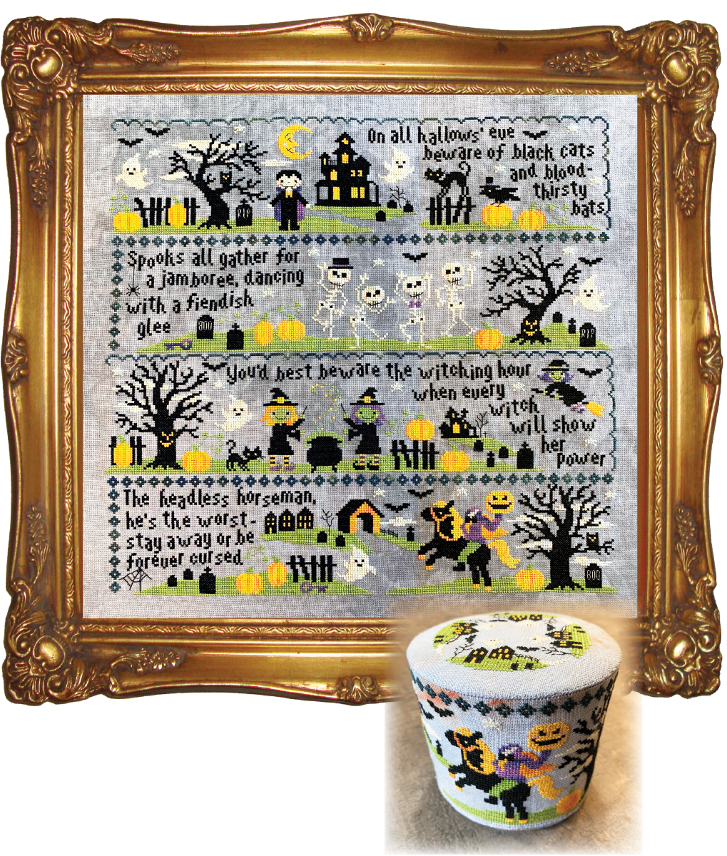 Halloween motifs with words