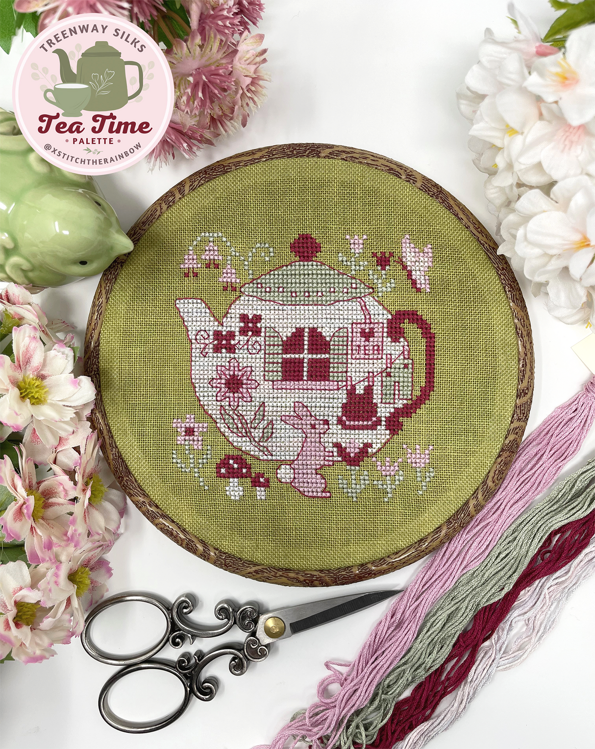 Always Time for Tea - Cross Stitch PDF Pattern