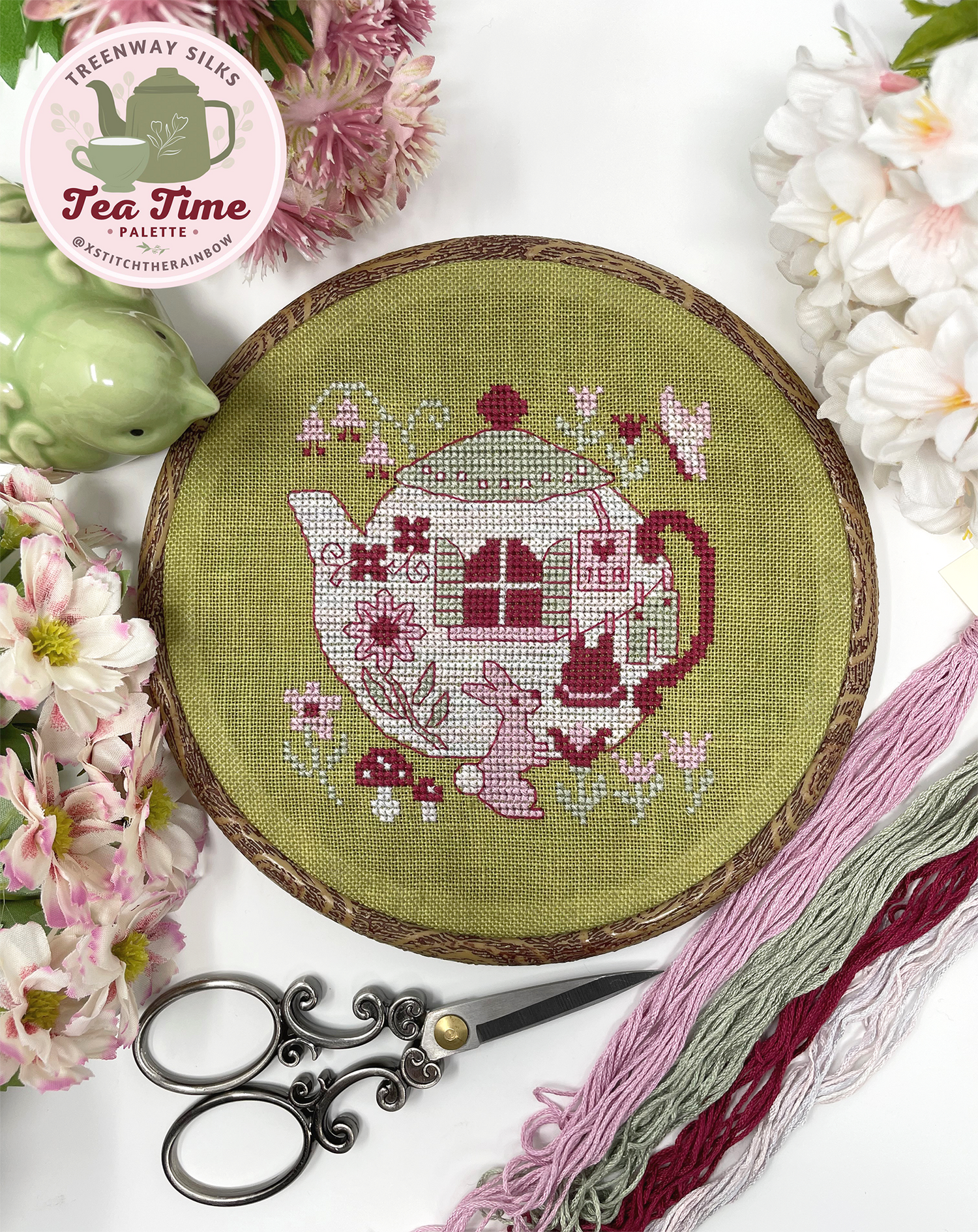 Always Time for Tea - Cross Stitch PDF Pattern