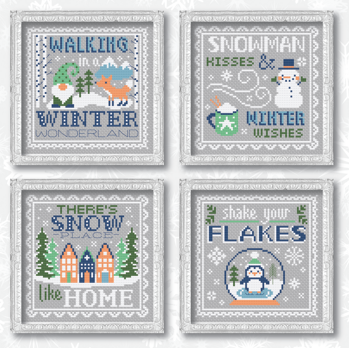 Four sections of Winter motifs