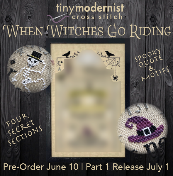 2021 Halloween SAL: Wenn Hexen reiten gehen Kreuzstichmuster