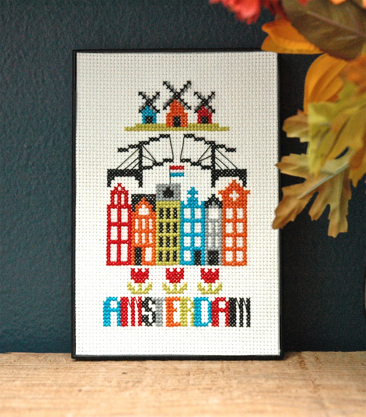 Téléchargement instantané du diagramme de point de croix Amsterdam