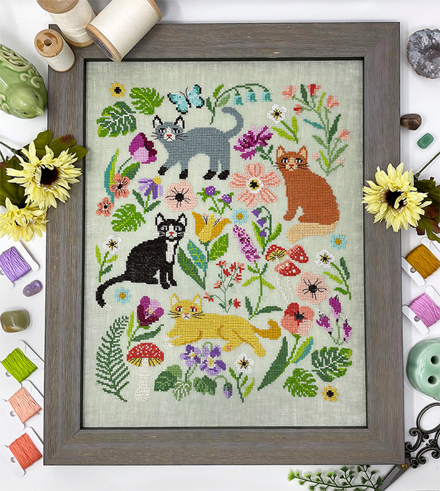 The Cat Tapestry Cross Stitch Pattern PDF