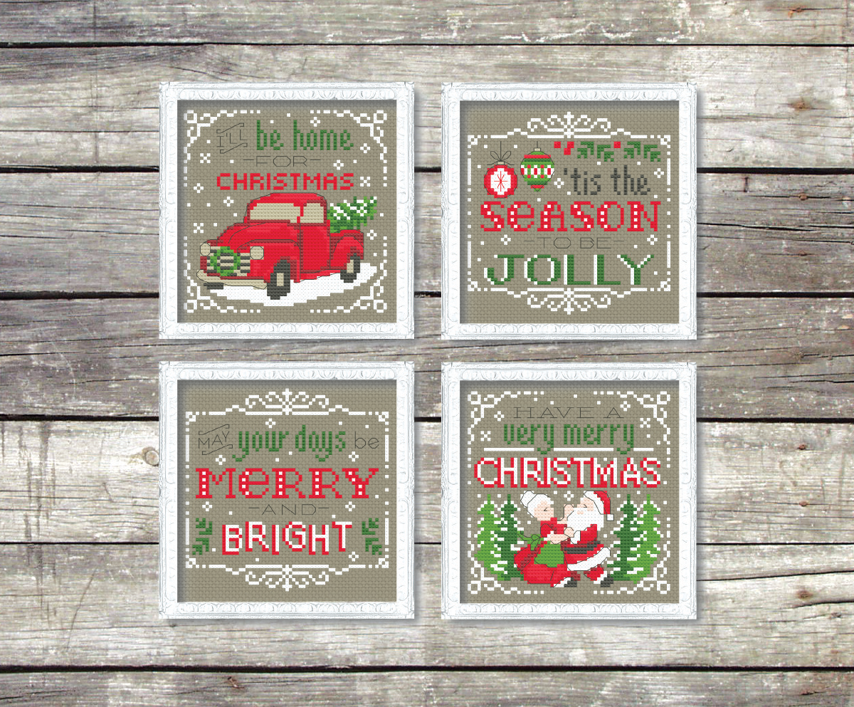 Four Christmas motifs