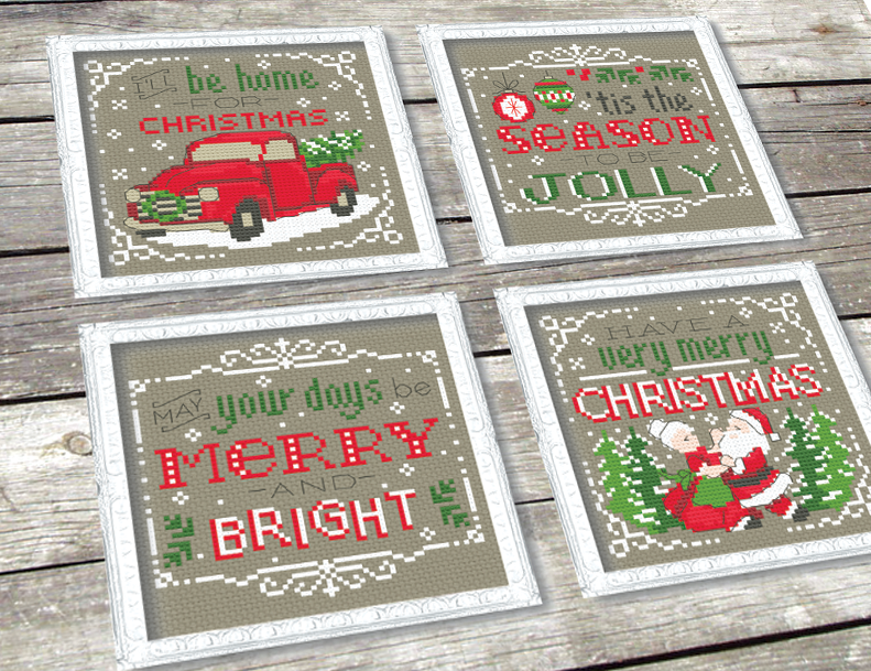Four Christmas motifs