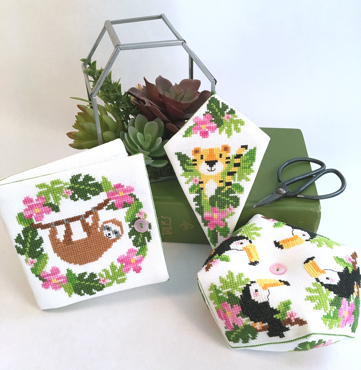 Modern Cross Stitch - Jungle Theme Sewing Set