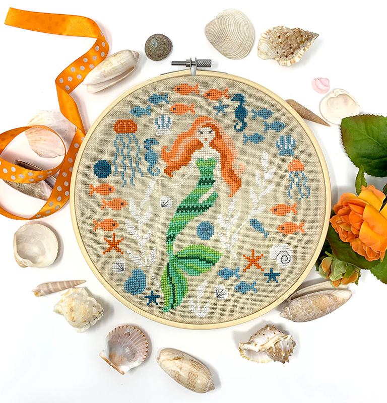 Mermaid with fish