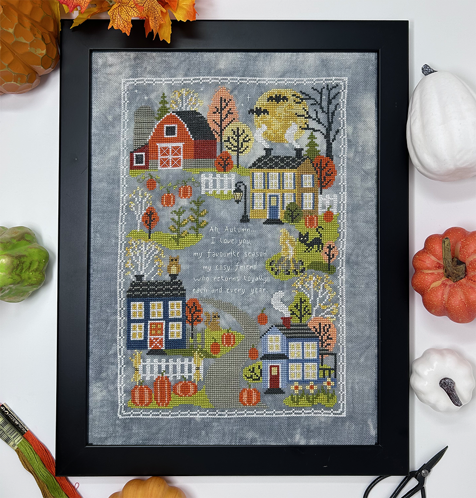 In the City of Autumn Cross Stitch Pattern