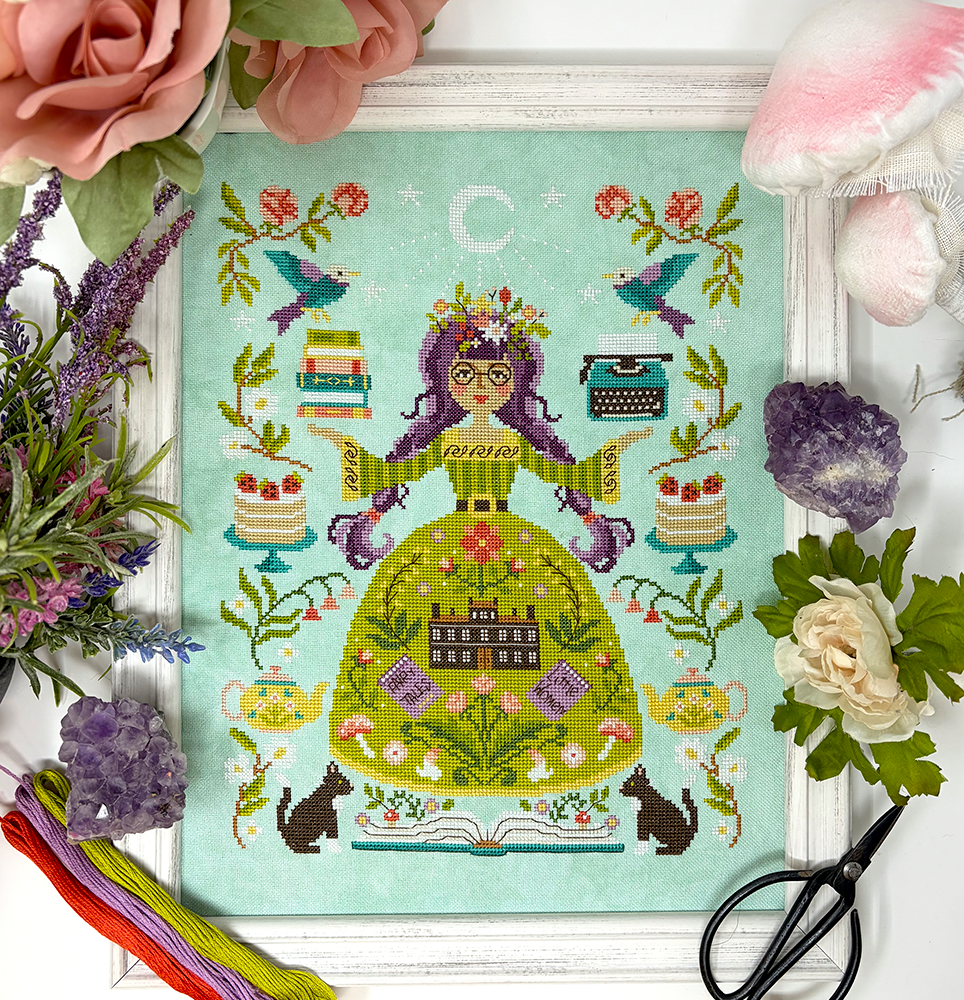 The Book Goddess - PDF Cross Stitch Chart