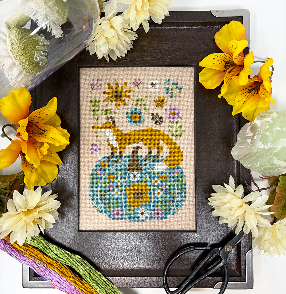 Foxy Fall Pumpkin - Modern Cross Stitch PDF