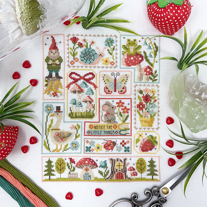2026 Summer SAL: Garden Party – Tiny Modernist Cross Stitch