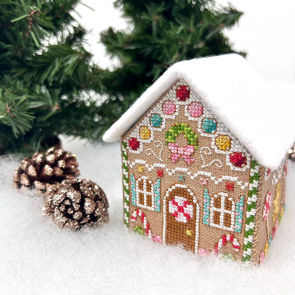 3D Gingerbread House - Modern Cross Stitch PDF