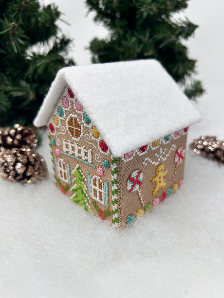 3D Gingerbread House - Modern Cross Stitch PDF