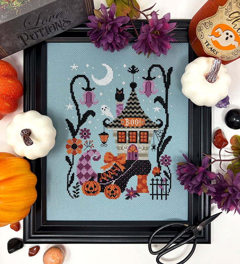 The Haunted Boot - Modern Cross Stitch Pattern PDF