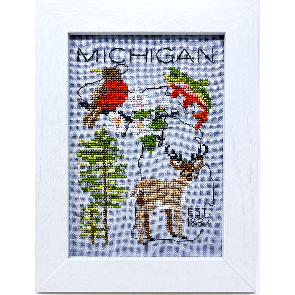 Michigan - Modern Cross Stitch PDF