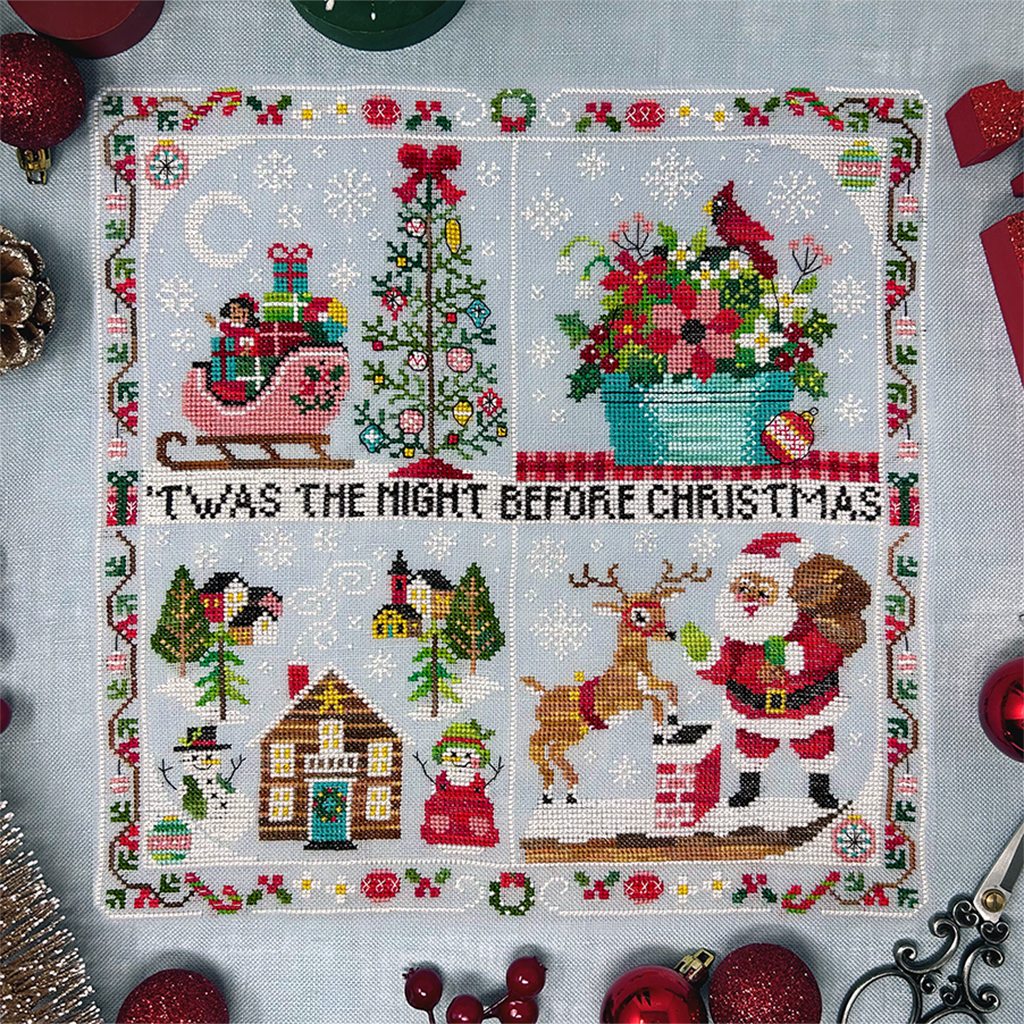 Christmas Terrarium - Modern Cross Stitch PDF – Tiny Modernist Cross Stitch