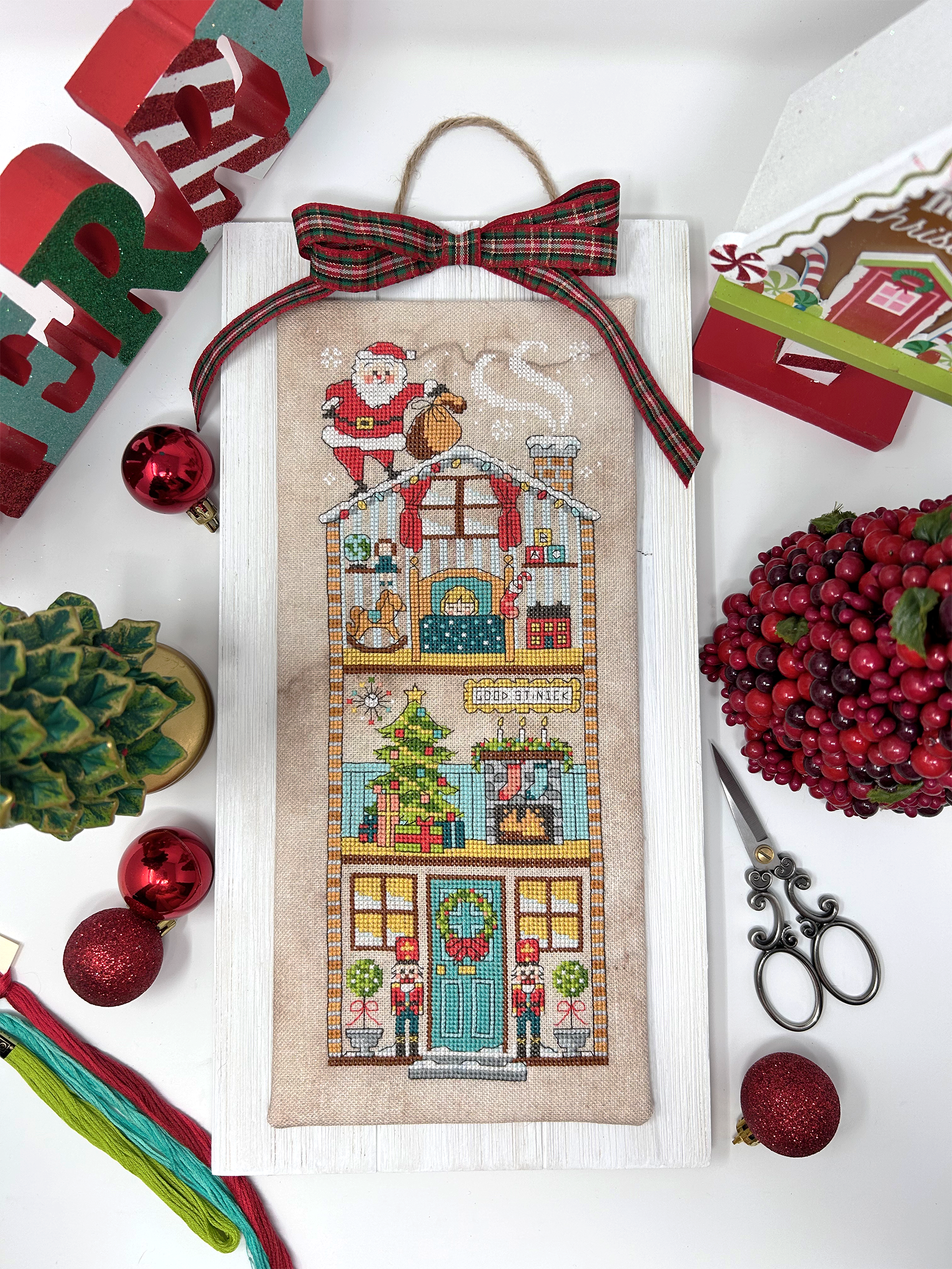  Cross Stitch Christmas Stocking Patterns PDF, Modern