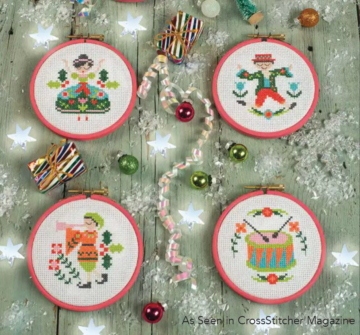 12 Days of Christmas Ornaments – Tiny Modernist Cross Stitch 12 Days of Christmas Ornaments – Tiny Modernist Cross Stitch