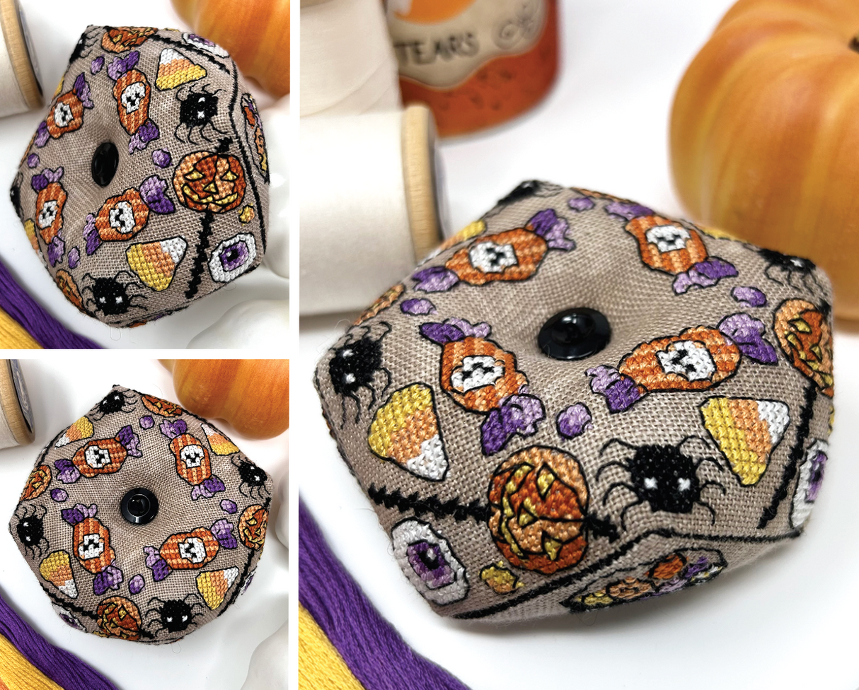 Halloween Treat Biscornu - Modern Cross Stitch PDF