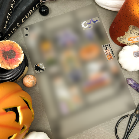 2024 Halloween SAL: Das Kreuzstichmuster der verwunschenen Kuckucksuhr