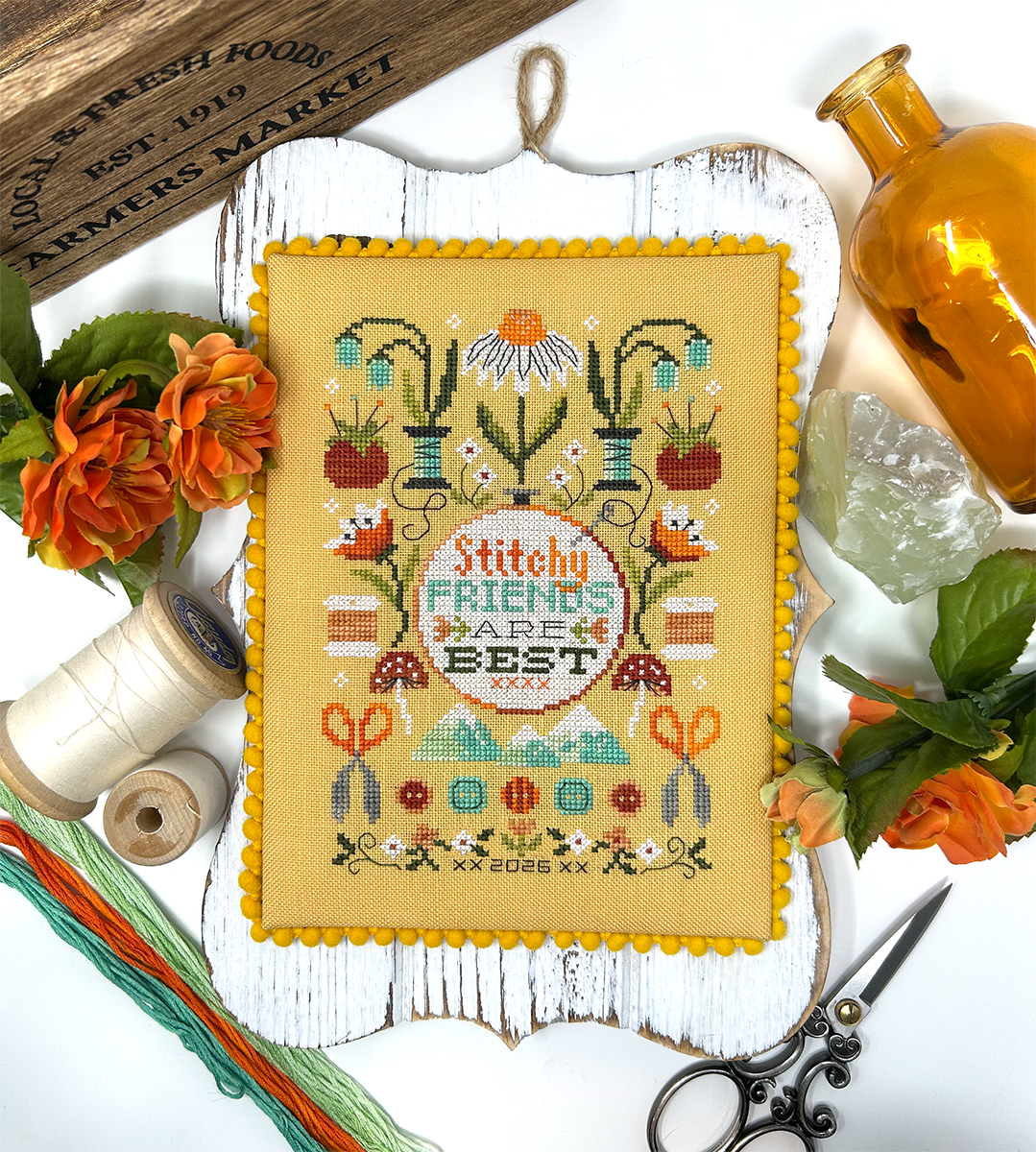 Stitchy Friends are Best - Modern Cross Stitch PDF