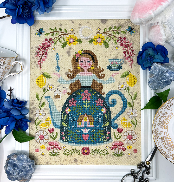 The Tea Goddess - PDF Cross Stitch Chart – Tiny Modernist Cross Stitch