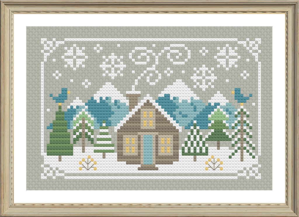 Christmas Terrarium - Modern Cross Stitch PDF – Tiny Modernist Cross Stitch