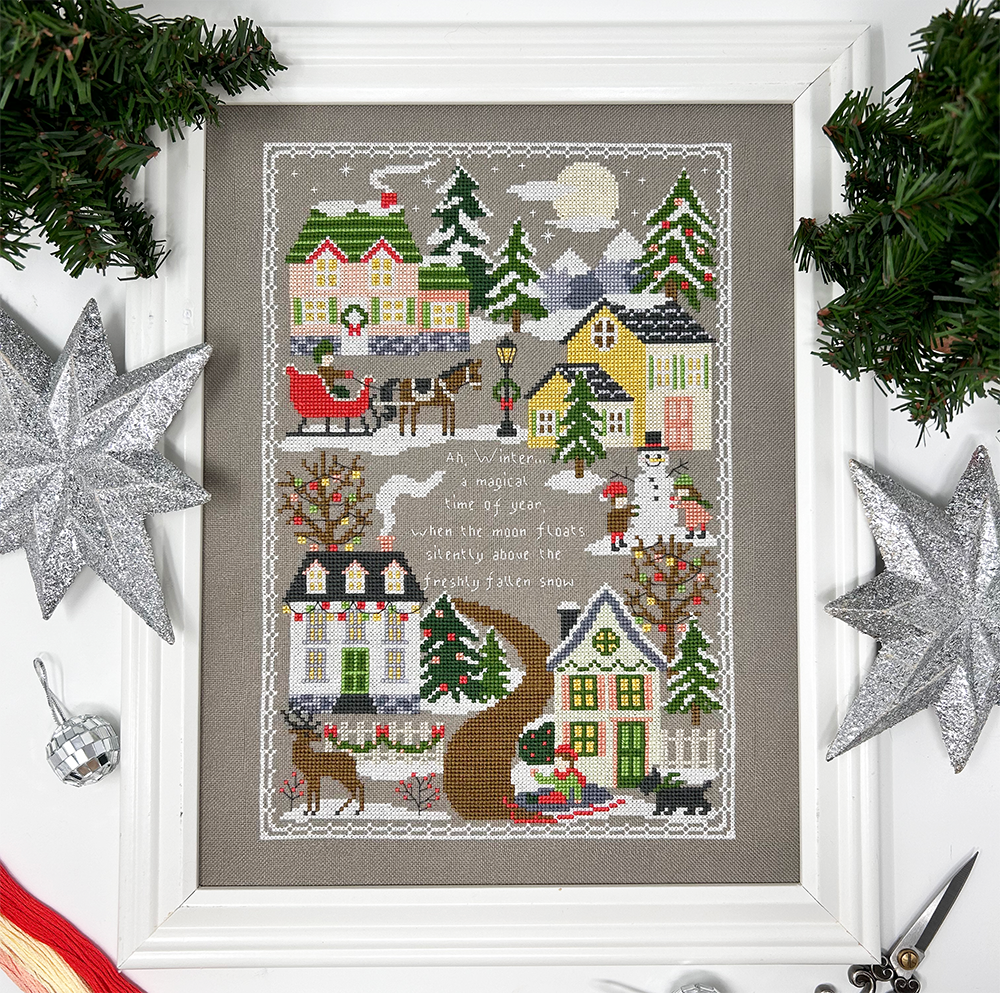 Winter Traditions Sampler - Modern Cross Stitch Pattern PDF – Tiny