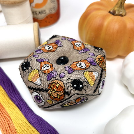 Halloween Treat Biscornu - Modern Cross Stitch PDF