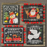 Christmas Chalkboard Greetings Cross Stitch Pattern Instant Download